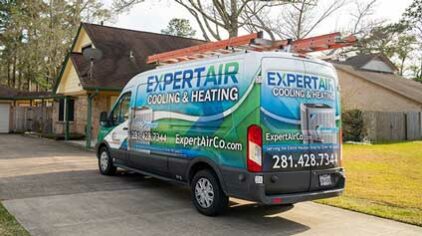 The Woodlands indoor air quality service truck
