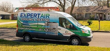 The Woodlands TX heat pump service truck